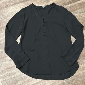 Express Black Pull Over Blouse